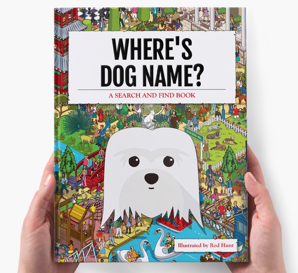 Personalised Where's {dogsName} Book