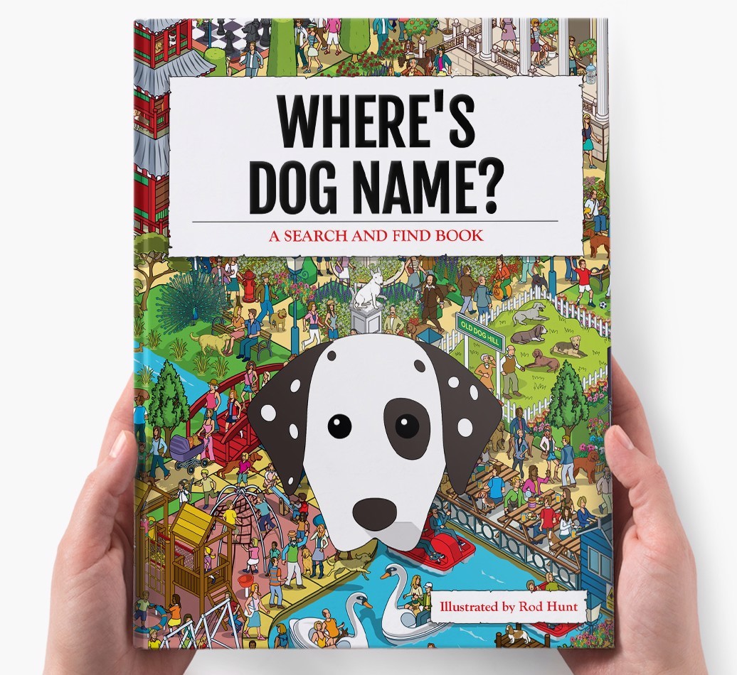 Personalised Where's {dogsName} Book