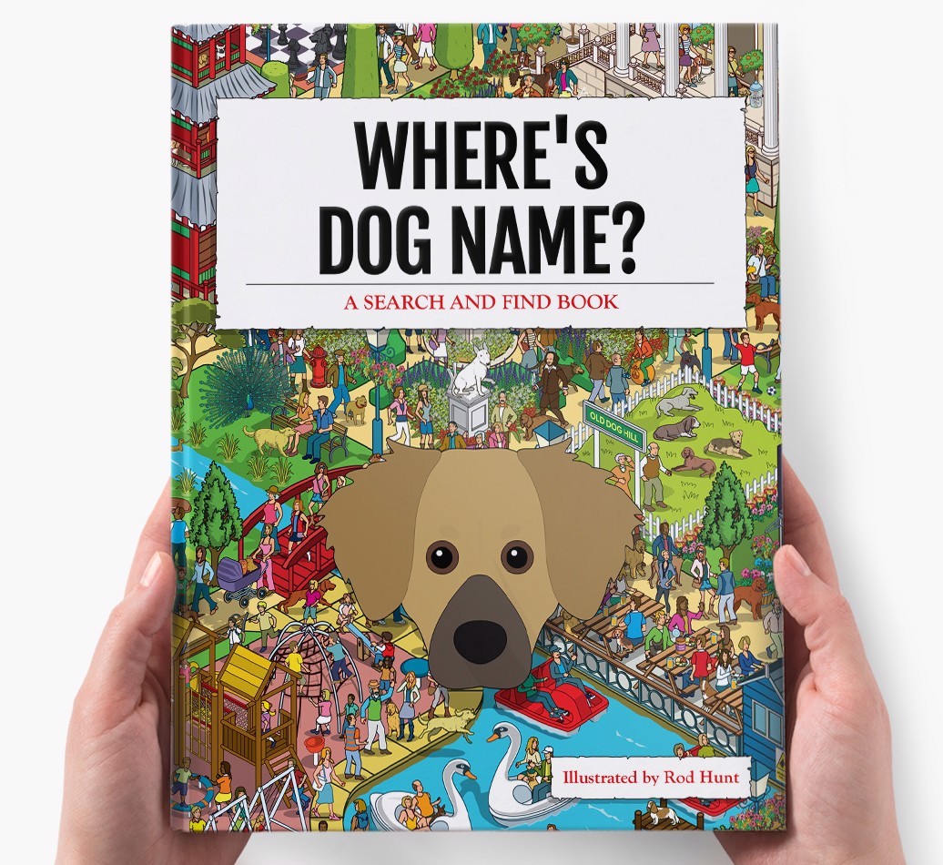 Personalised Where's {dogsName} Book