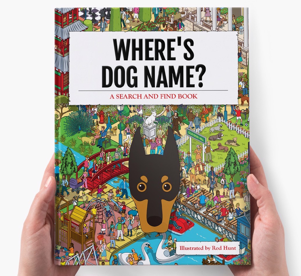 Personalised Where's {dogsName} Book