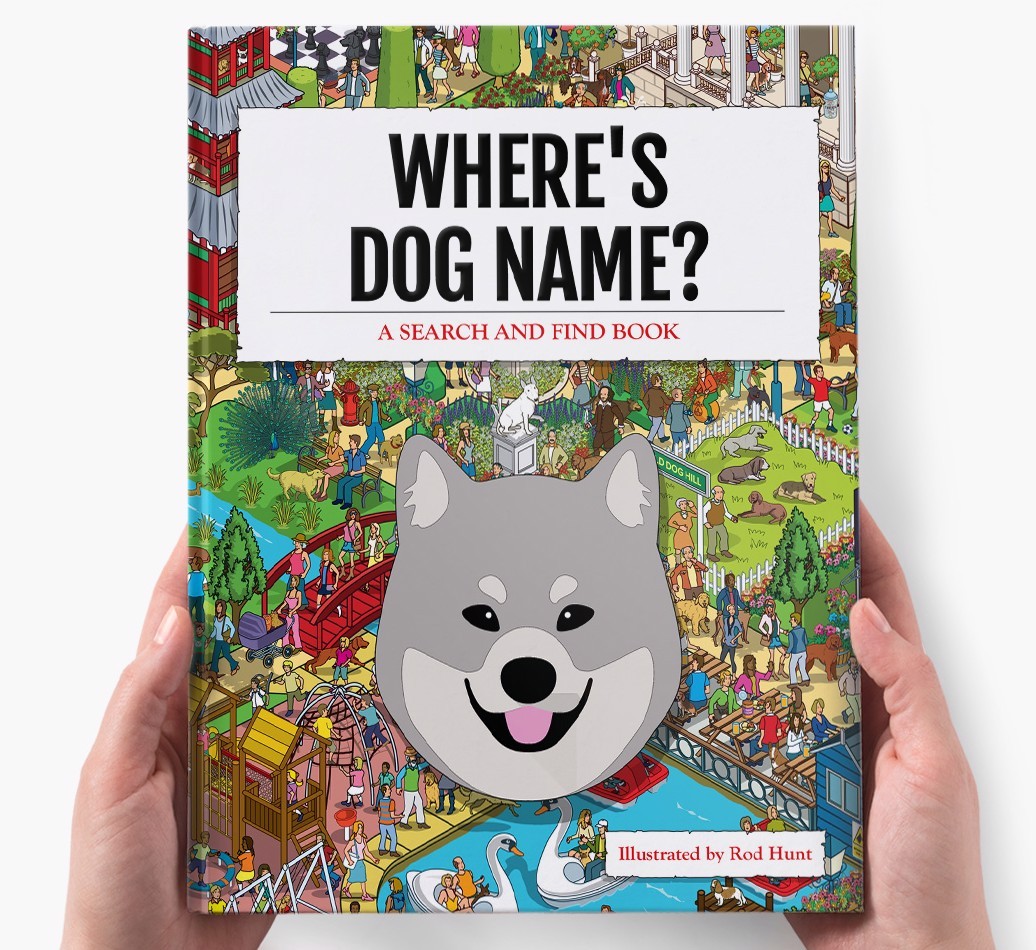 Personalised Where's {dogsName} Book