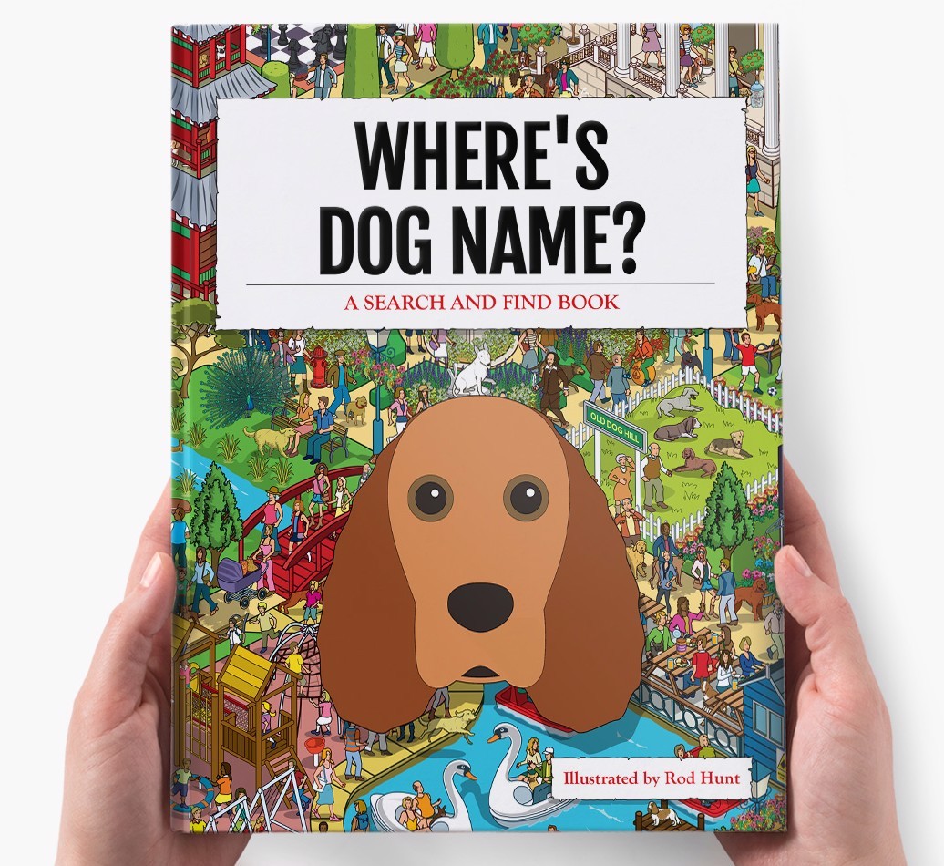 Personalised Where's {dogsName} Book