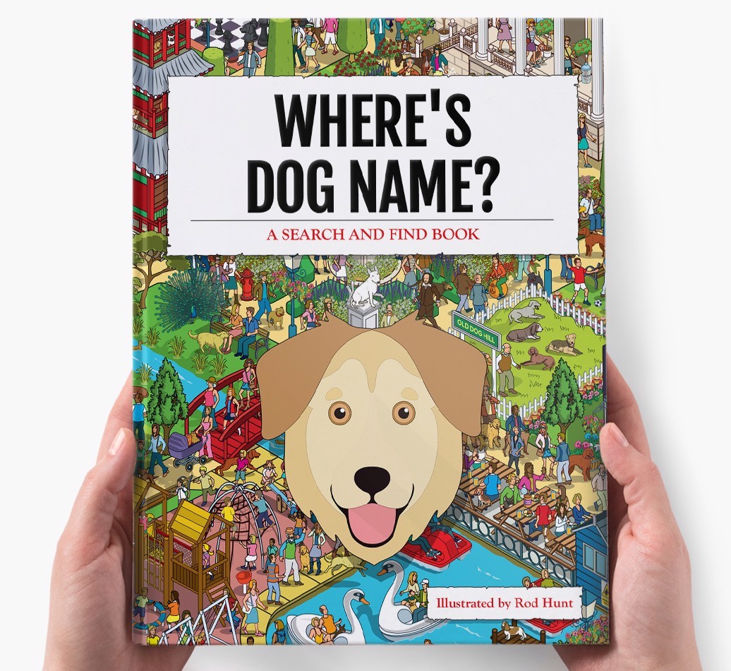 Personalised Where's {dogsName} Book
