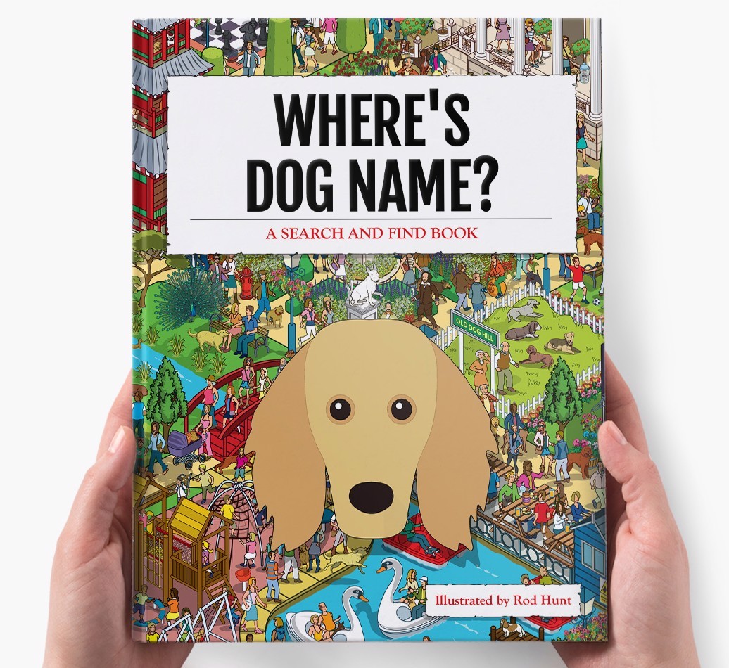 Personalised Where's {dogsName} Book