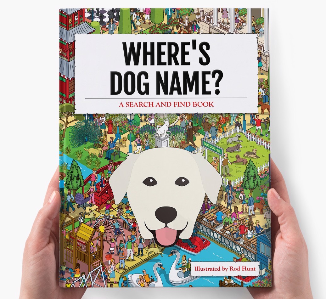 Personalised Where's {dogsName} Book