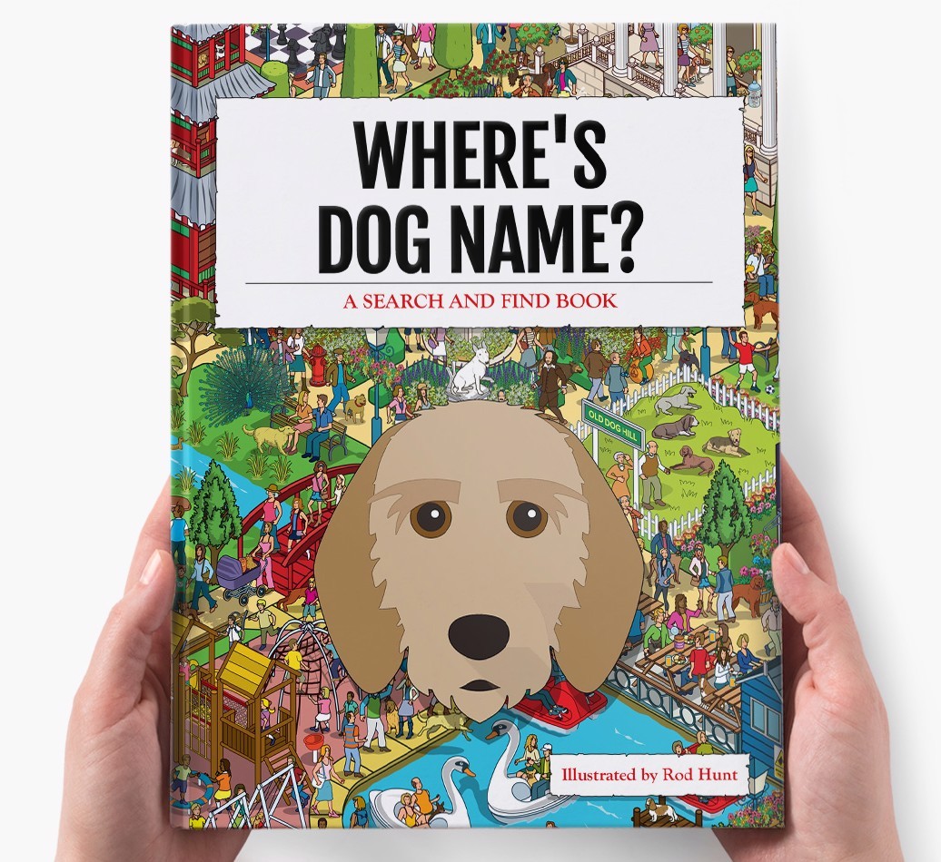 Personalised Where's {dogsName} Book