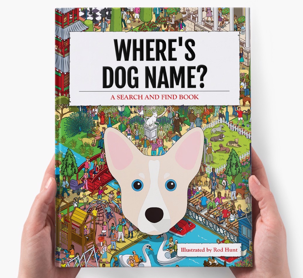 Personalised Where's {dogsName} Book