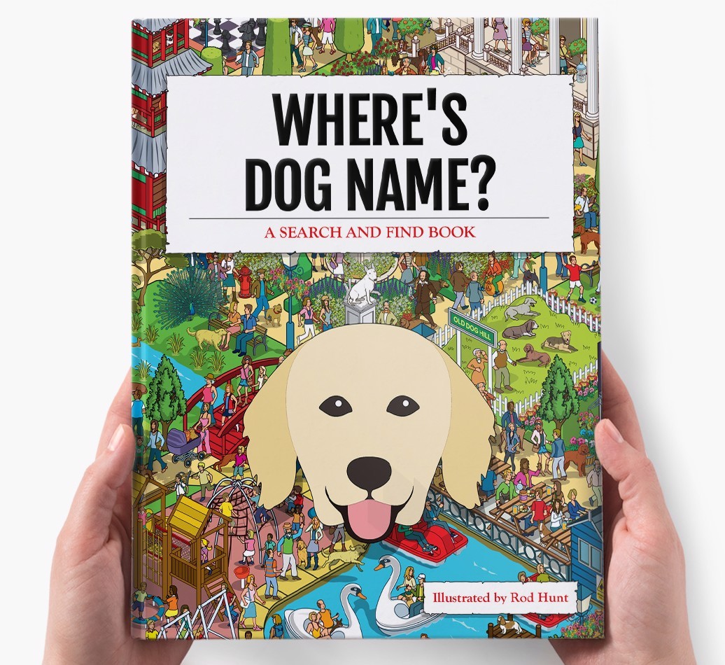Personalised Where's {dogsName} Book