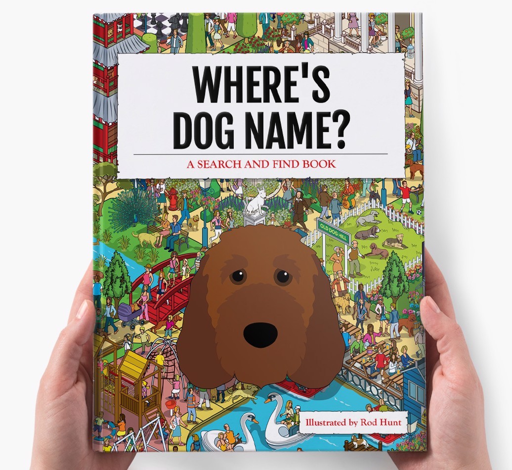 Personalised Where's {dogsName} Book