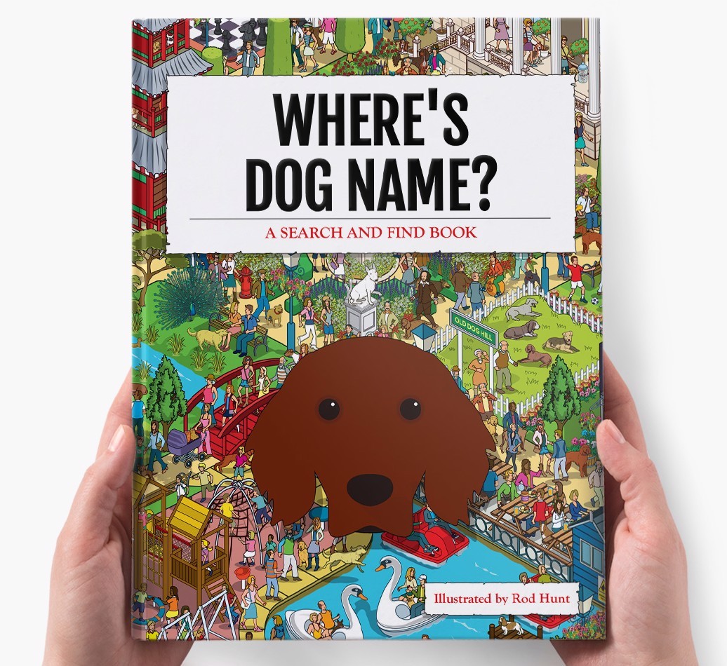 Personalised Where's {dogsName} Book