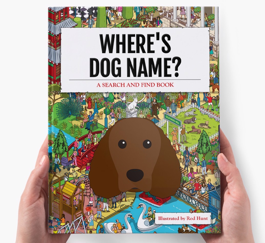 Personalised Where's {dogsName} Book