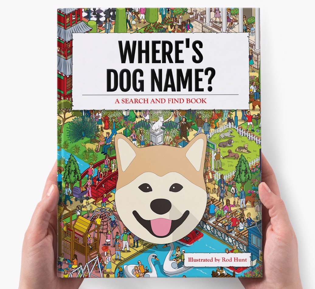 Personalised Where's {dogsName} Book