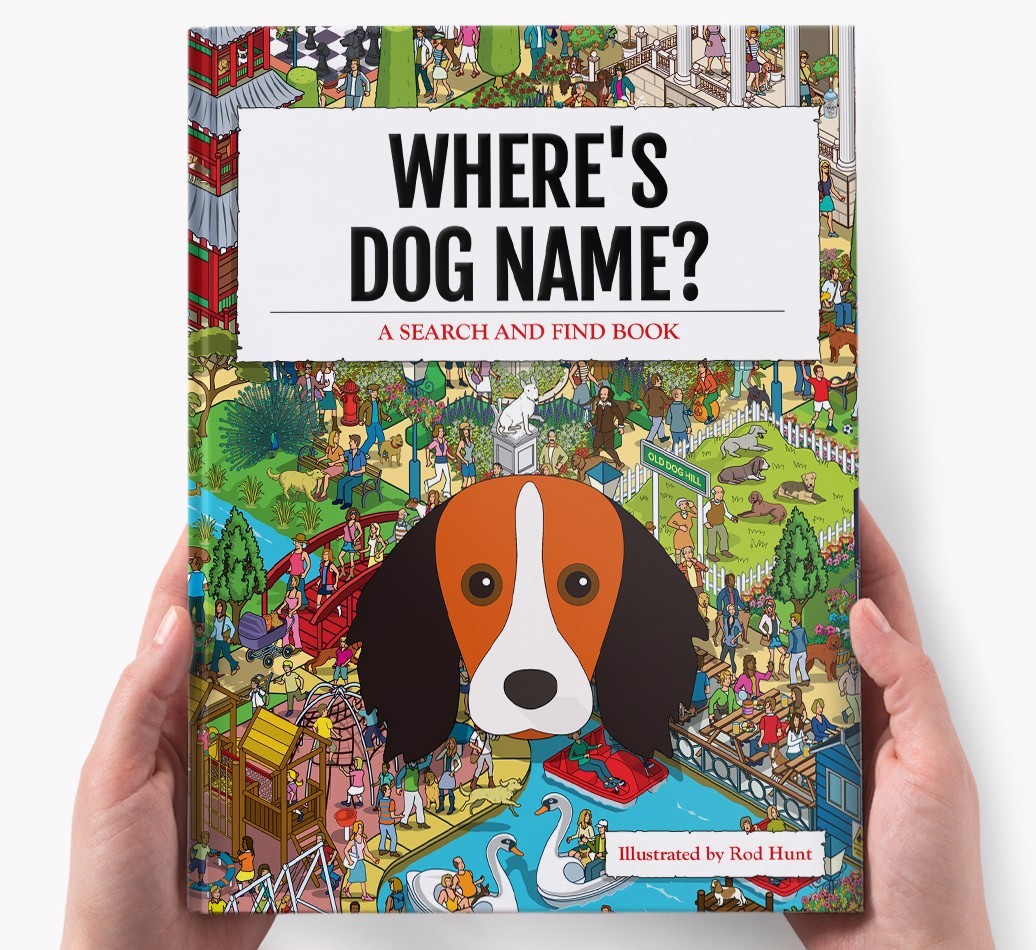 Personalised Where's {dogsName} Book