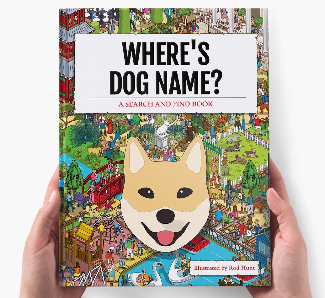 Personalised Where's {dogsName} Book