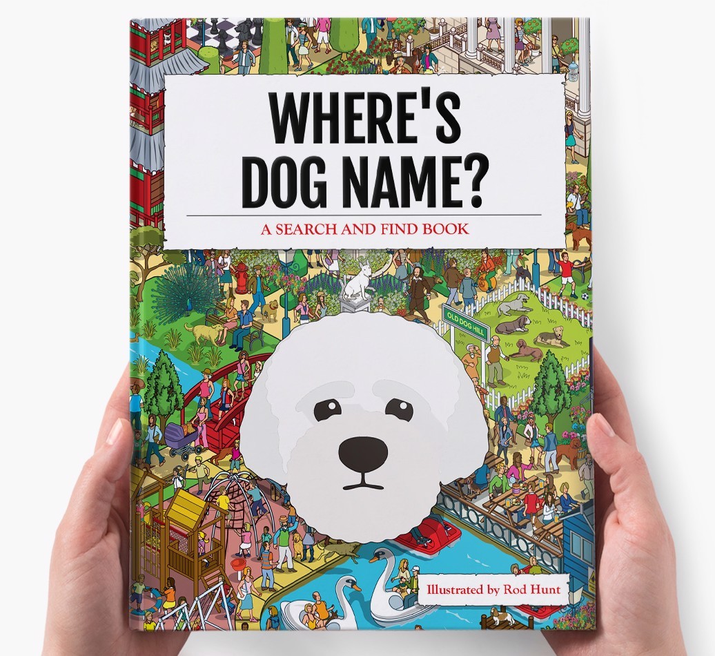 Personalised Where's {dogsName} Book