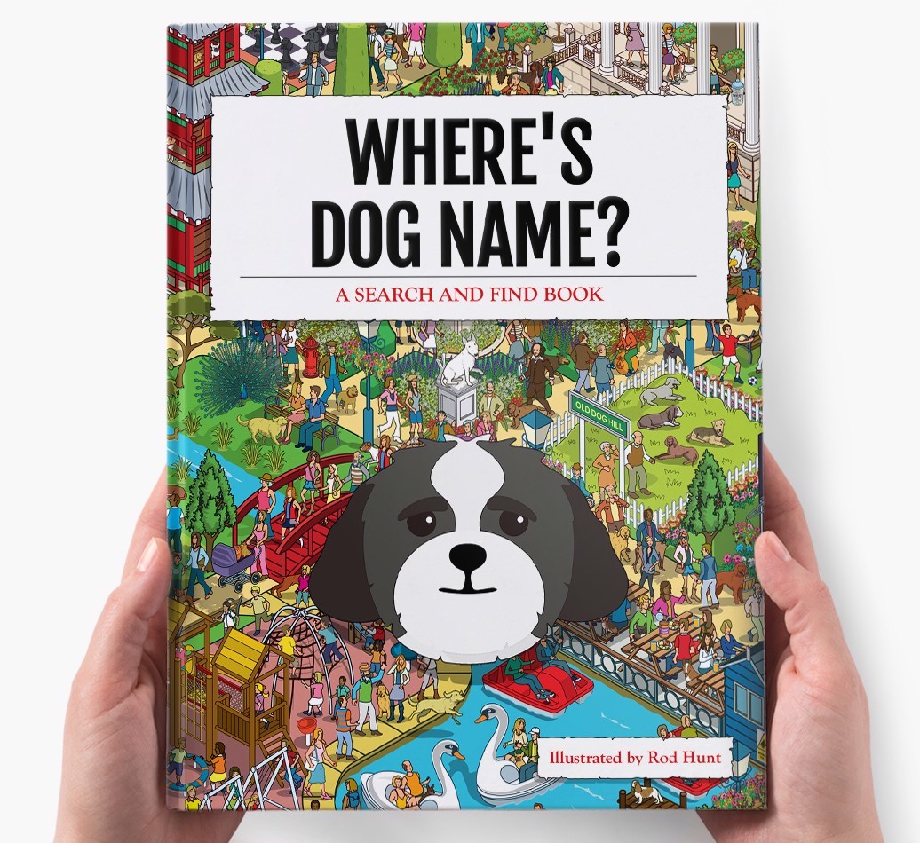 Personalised Where's {dogsName} Book