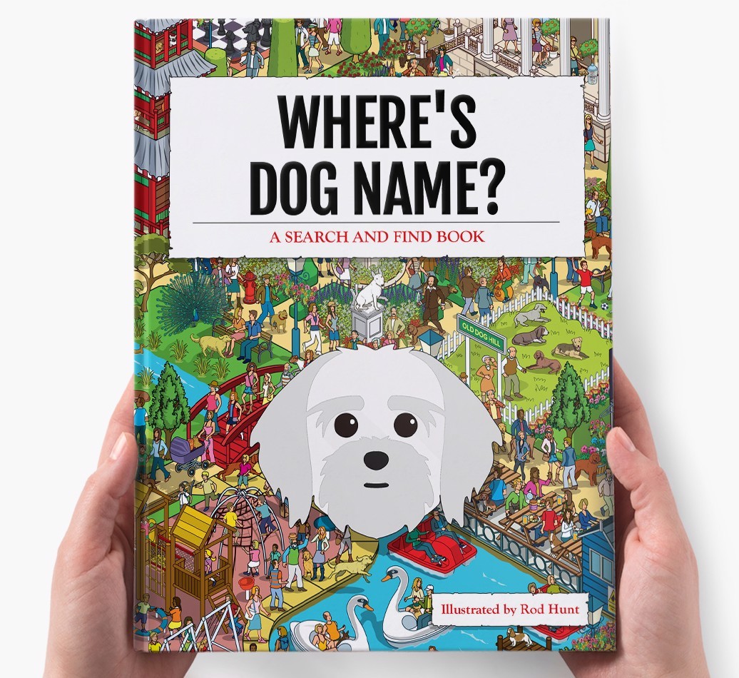 Personalised Where's {dogsName} Book