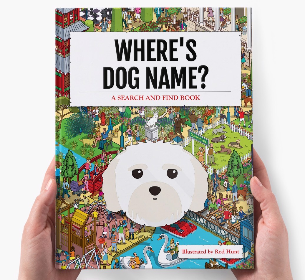 Personalised Where's {dogsName} Book