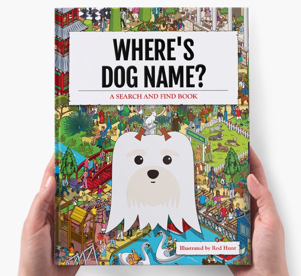 Personalised Where's {dogsName} Book