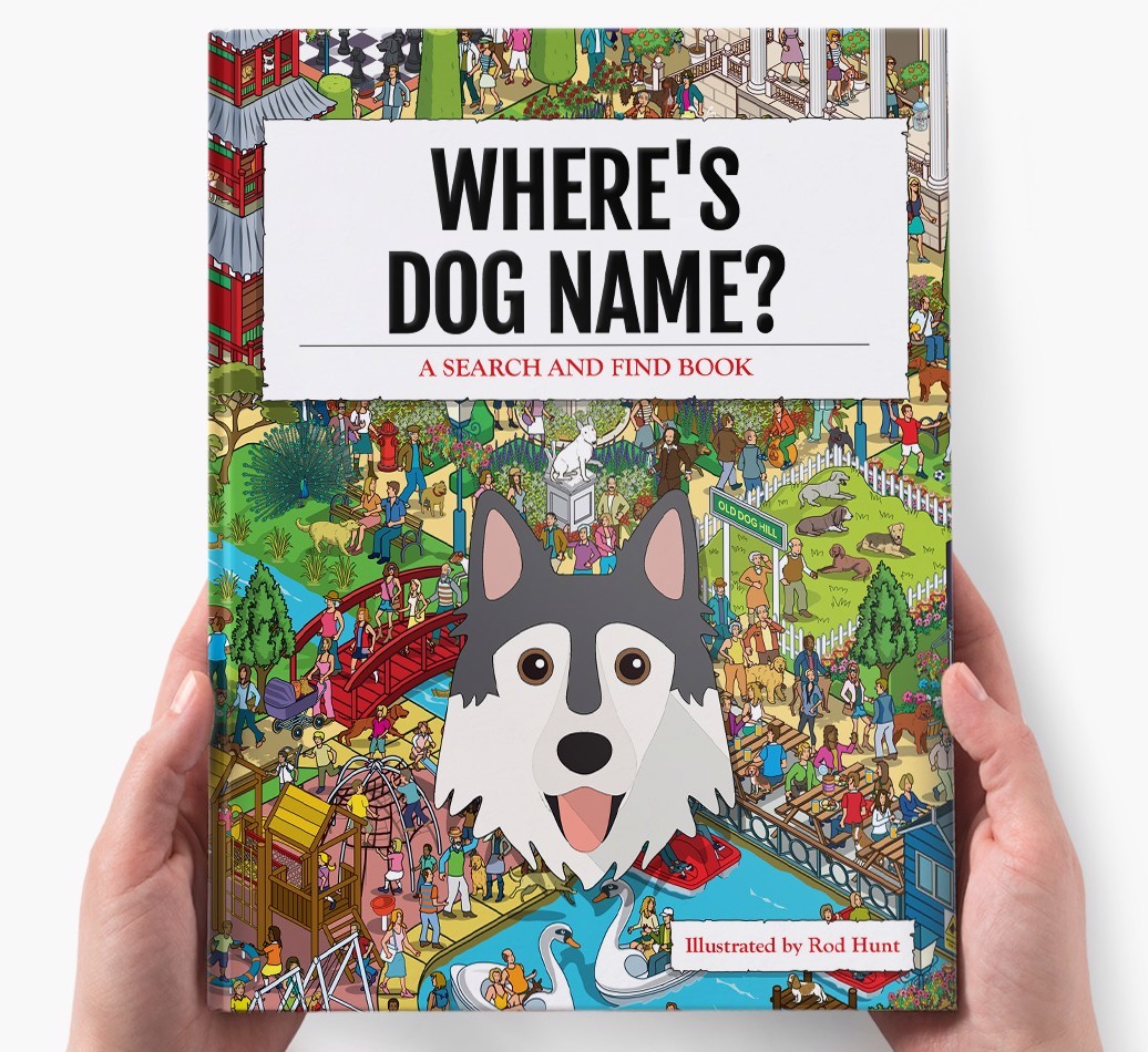 Personalised Where's {dogsName} Book