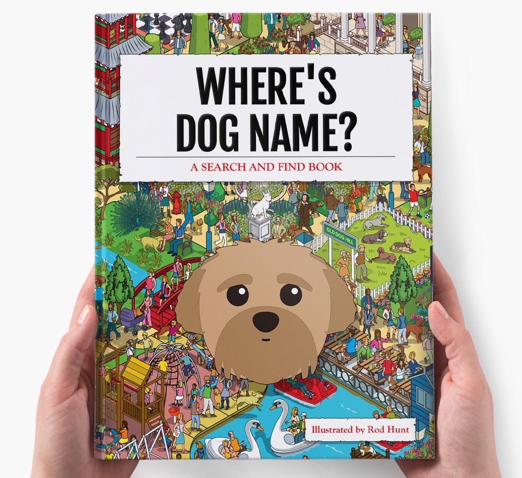 Personalised Where's {dogsName} Book