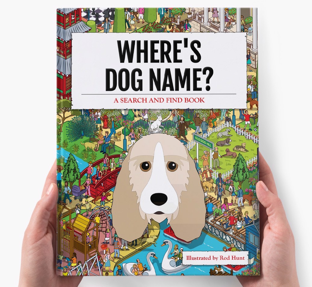 Personalised Where's {dogsName} Book