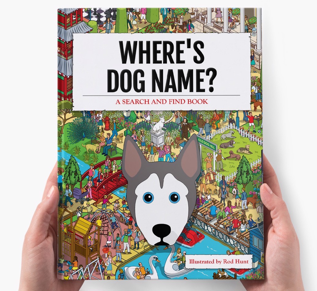 Personalised Where's {dogsName} Book