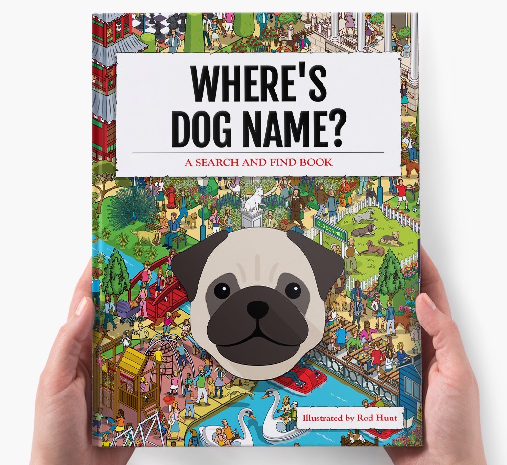 Personalised Where's {dogsName} Book