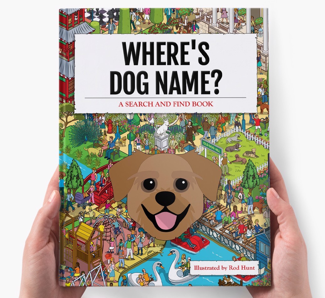 Personalised Where's {dogsName} Book