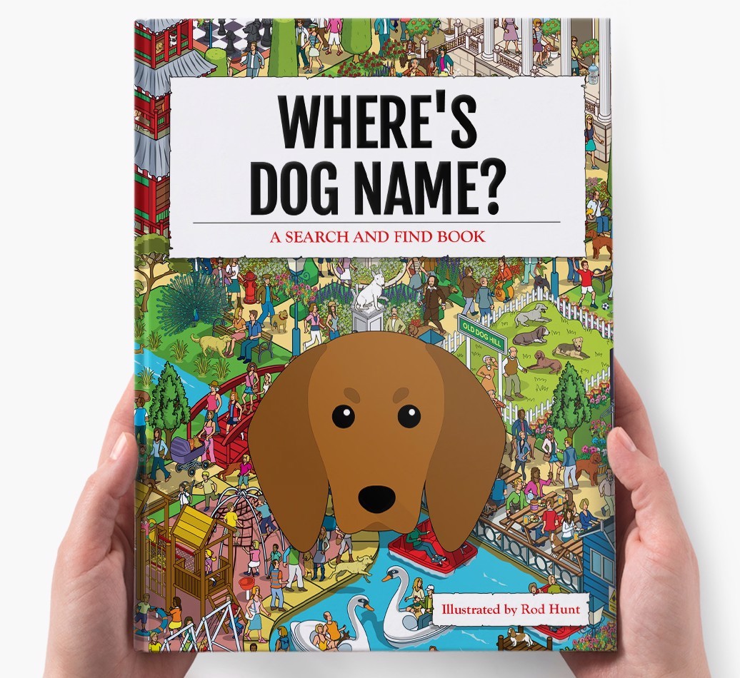 Personalised Where's {dogsName} Book