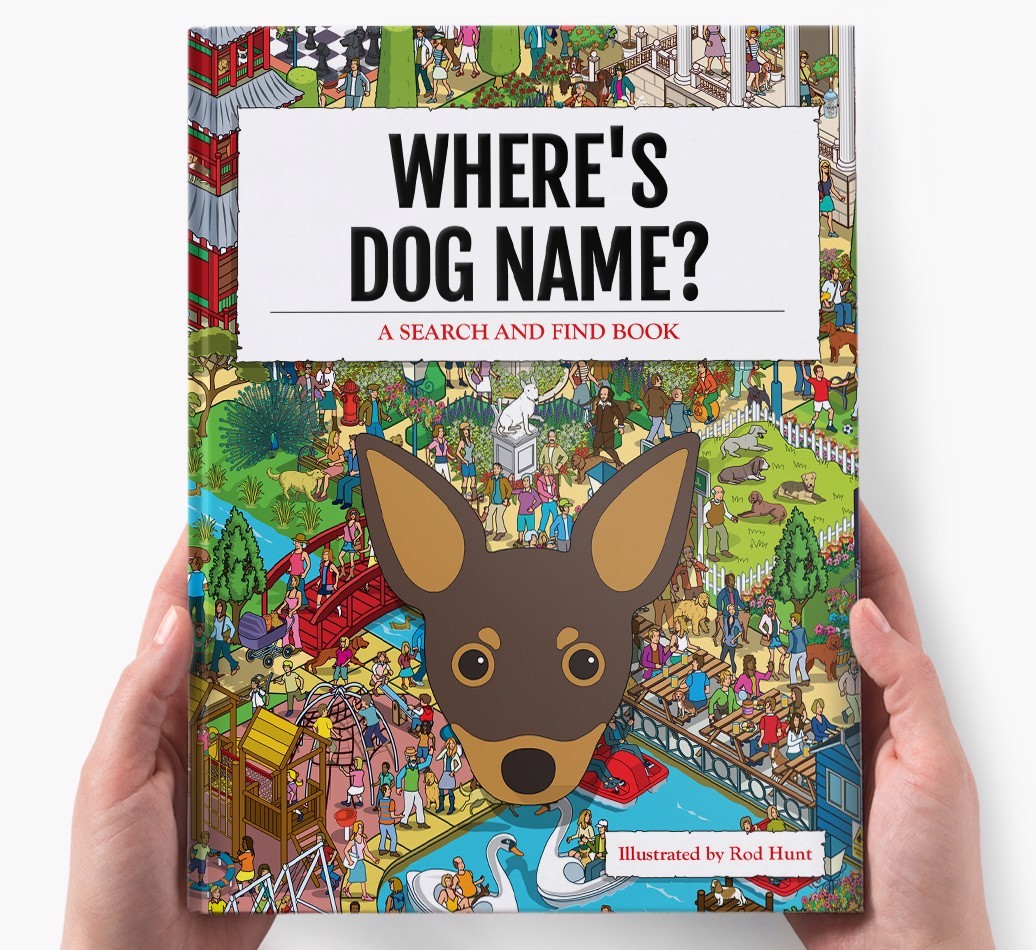 Personalised Where's {dogsName} Book