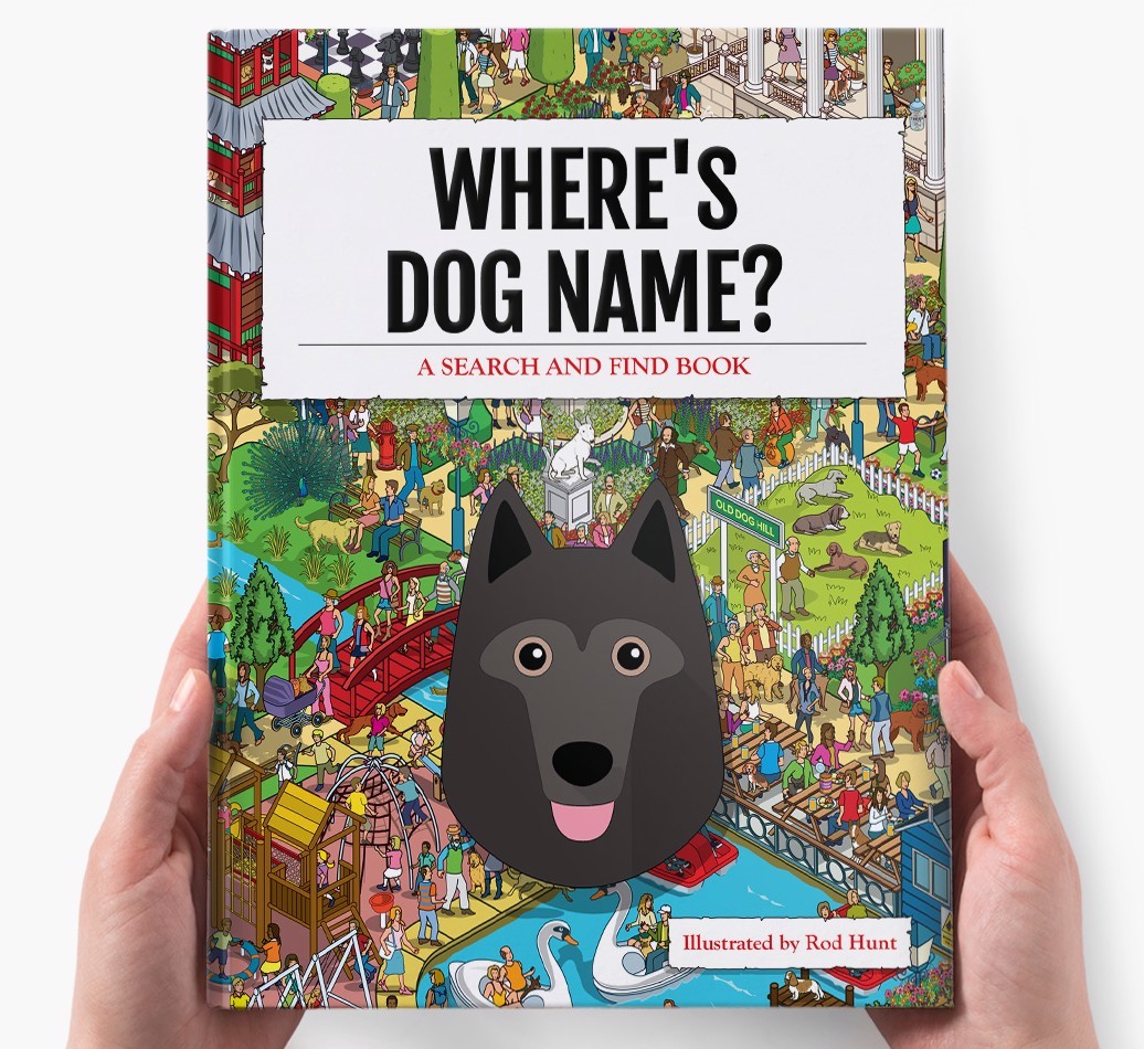 Personalised Where's {dogsName} Book