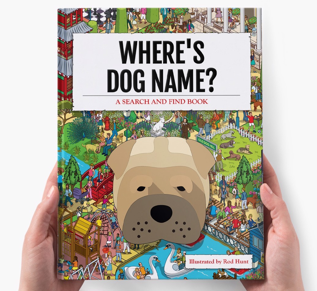 Personalised Where's {dogsName} Book