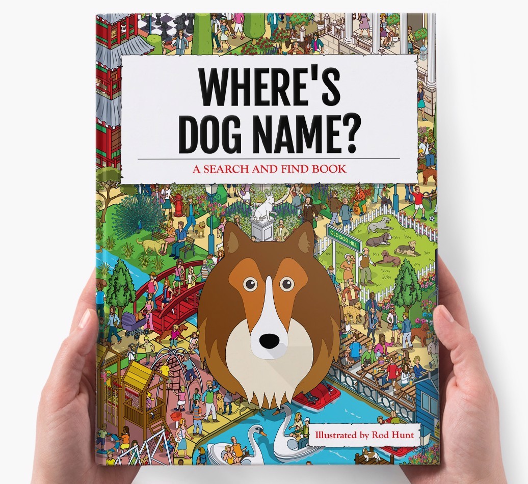 Personalised Where's {dogsName} Book