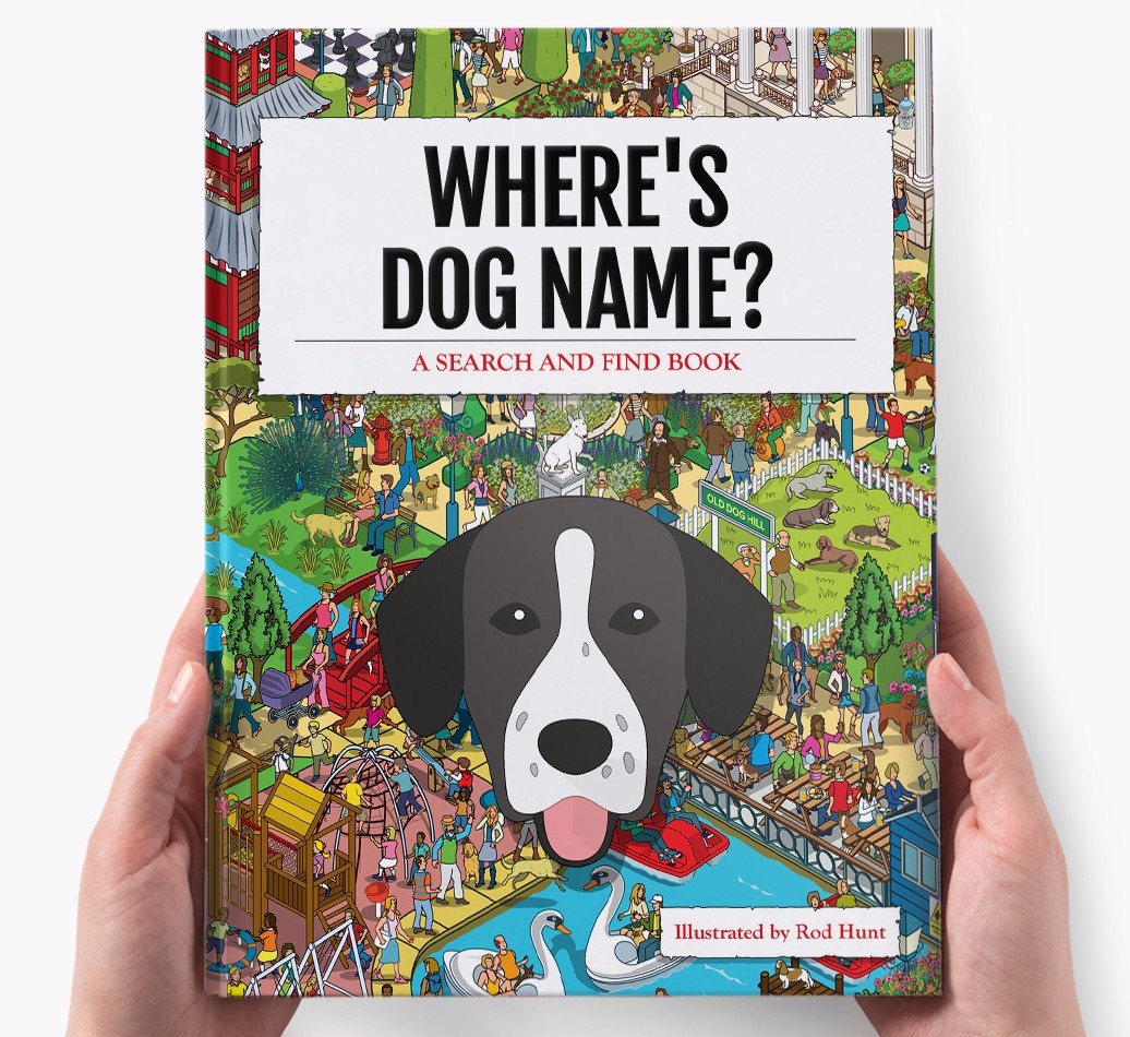 Personalised Where's {dogsName} Book