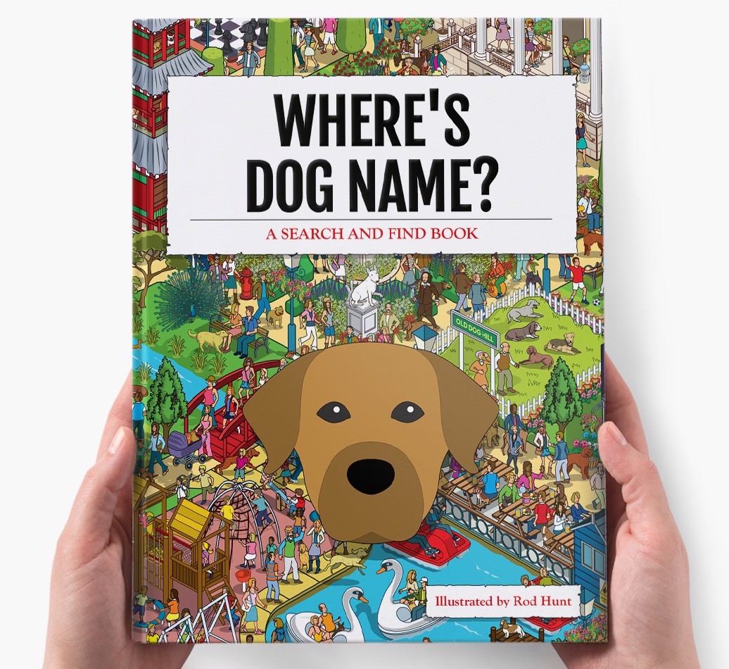 Personalised Where's {dogsName} Book