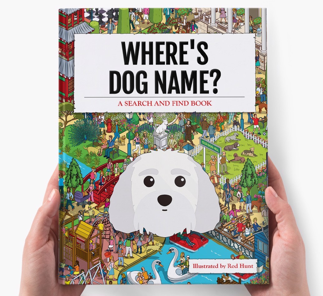 Personalised Where's {dogsName} Book