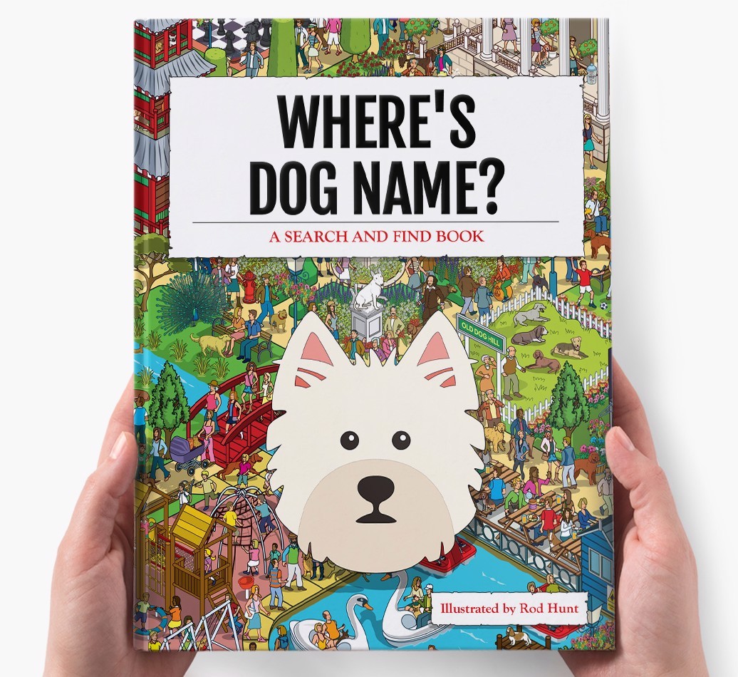 Personalised Where's {dogsName} Book