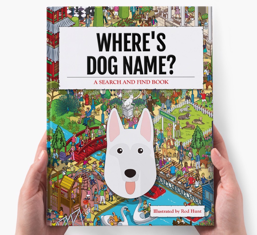 Personalised Where's {dogsName} Book