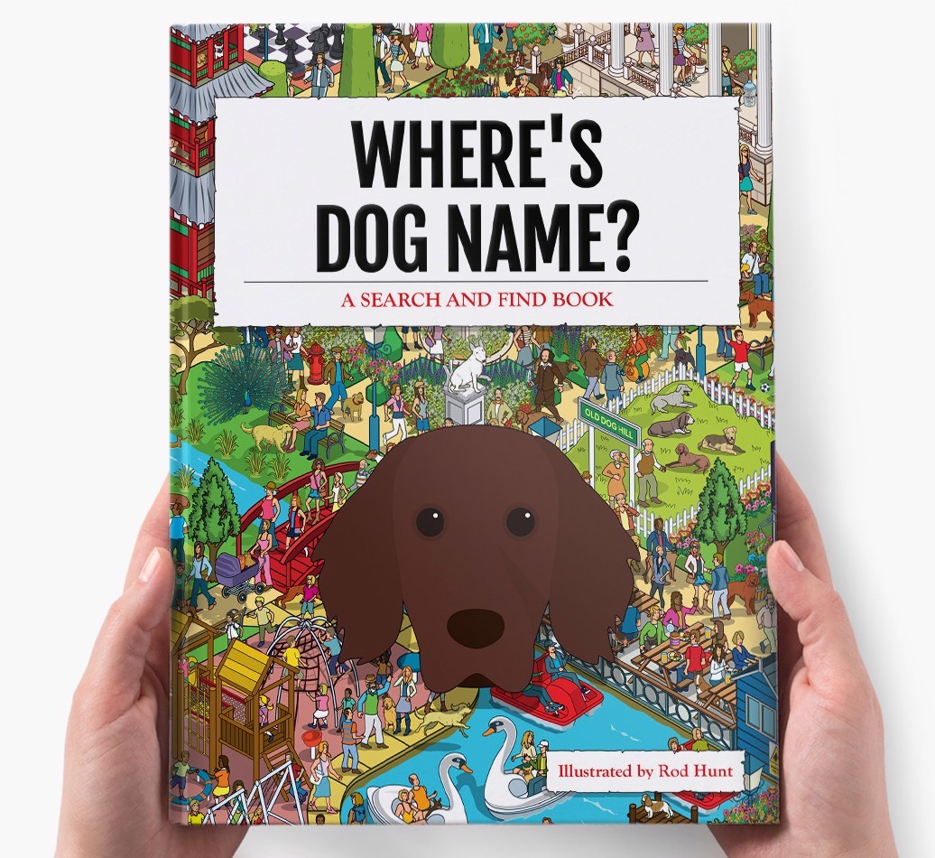 Personalised Where's {dogsName} Book