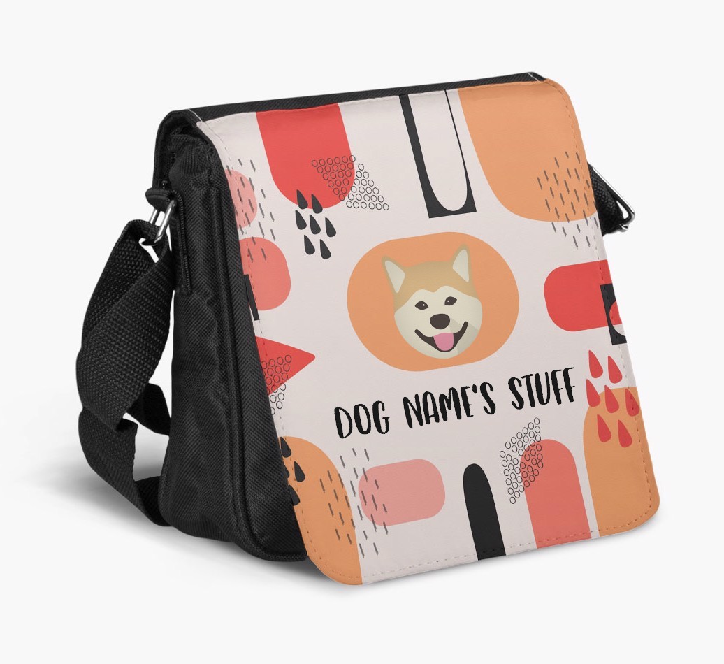 Personalised Shoulder Bag with Abstract Pattern and {breedFullName} Icon