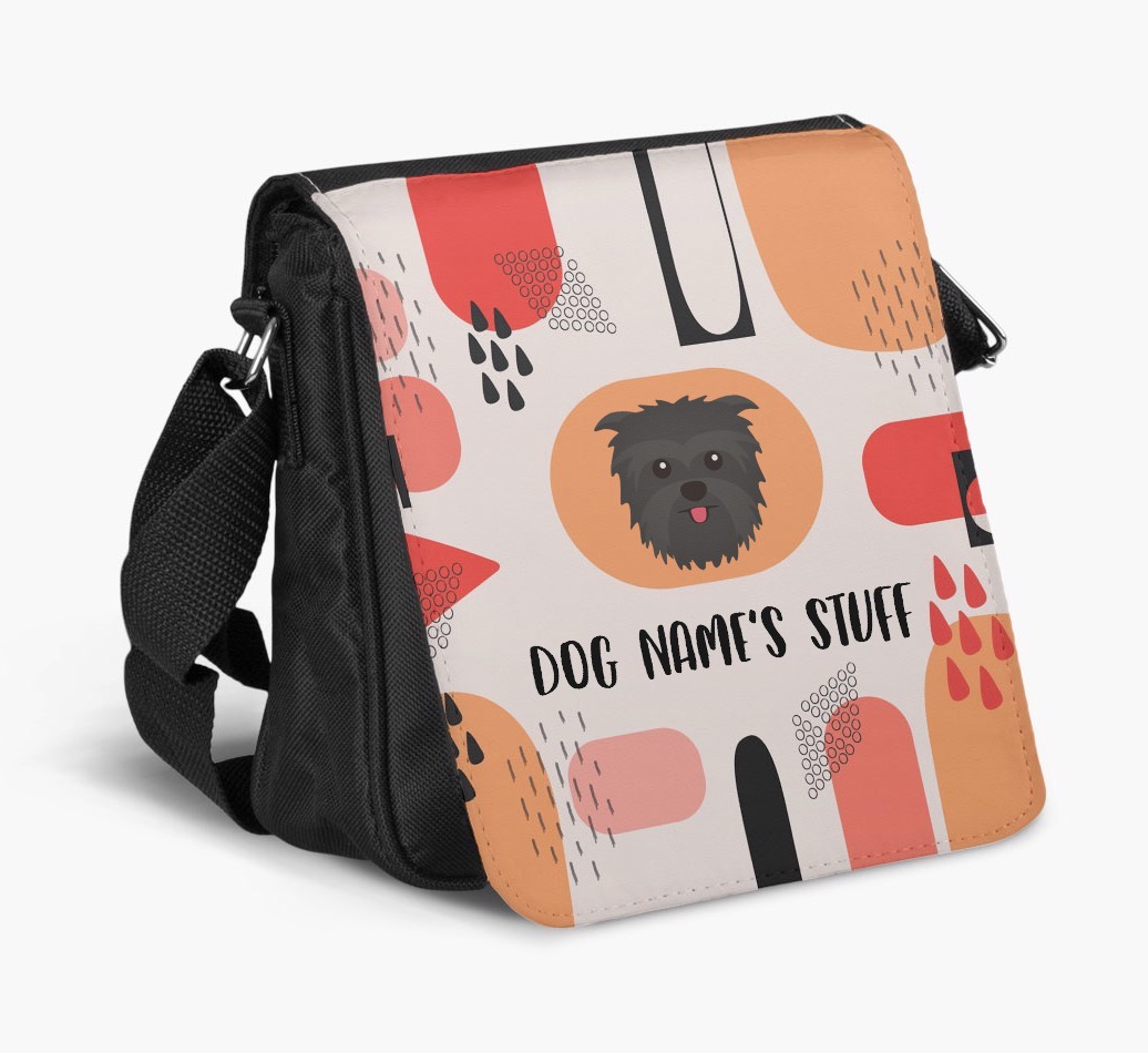 Personalised Shoulder Bag with Abstract Pattern and {breedFullName} Icon