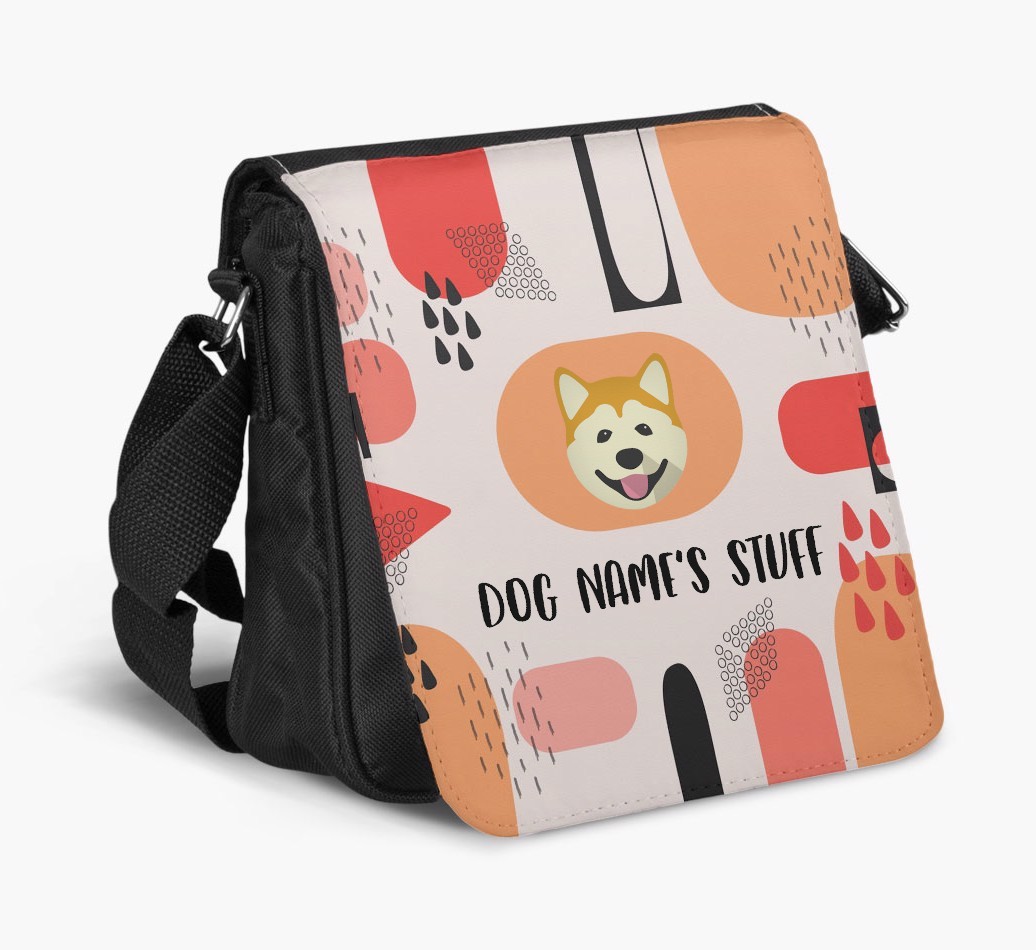 Personalised Shoulder Bag with Abstract Pattern and {breedFullName} Icon