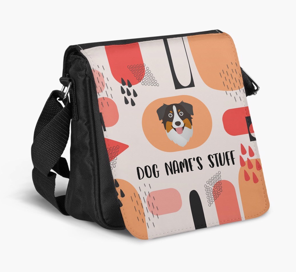Personalised Shoulder Bag with Abstract Pattern and {breedFullName} Icon