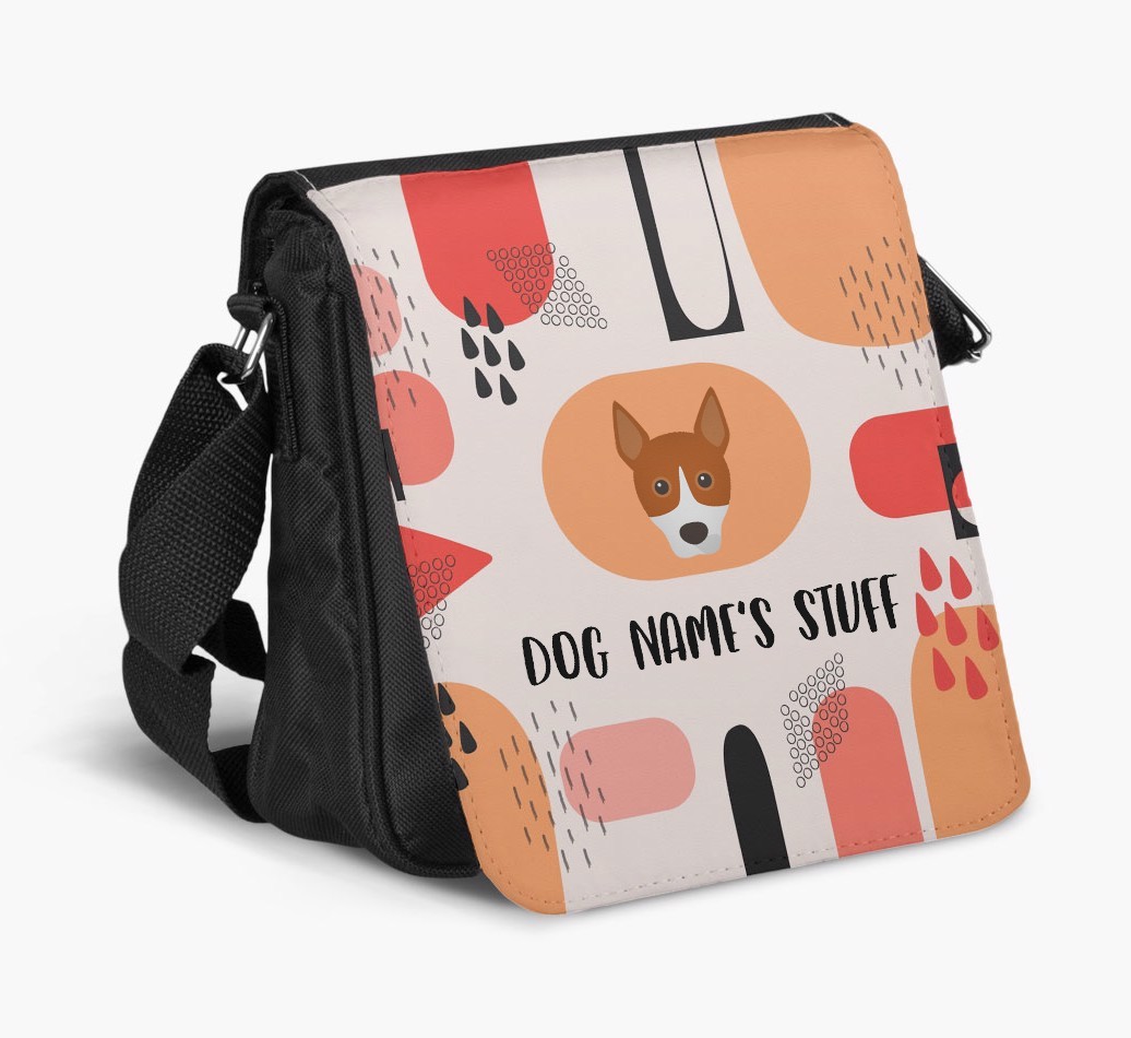 Personalised Shoulder Bag with Abstract Pattern and {breedFullName} Icon