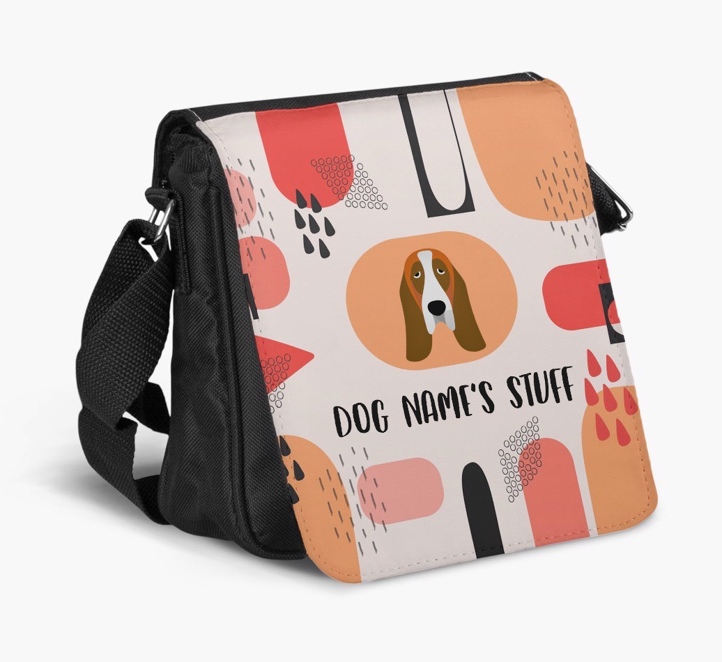 Personalised Shoulder Bag with Abstract Pattern and {breedFullName} Icon