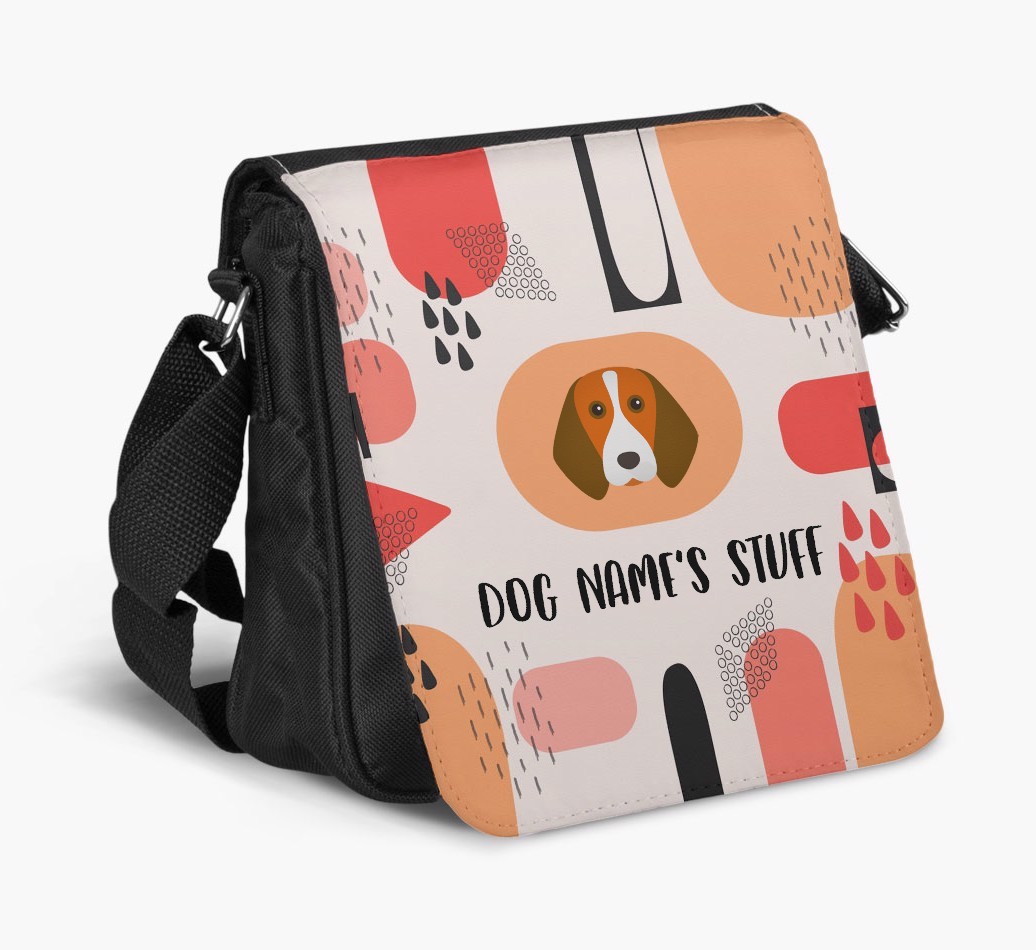Personalised Shoulder Bag with Abstract Pattern and {breedFullName} Icon