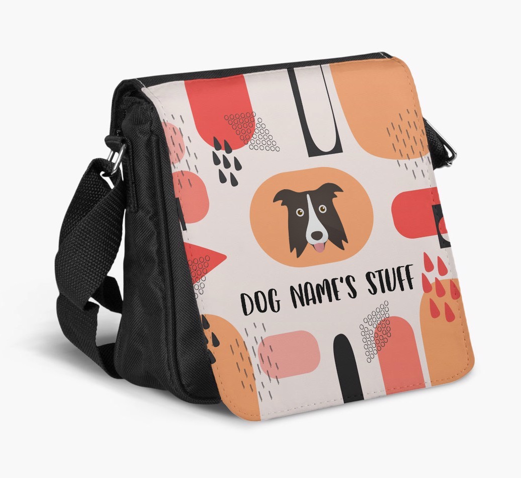 Personalised Shoulder Bag with Abstract Pattern and {breedFullName} Icon