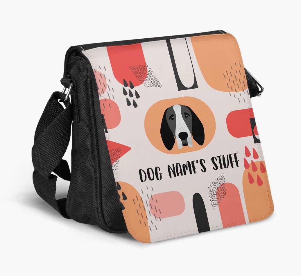 Personalised Shoulder Bag with Abstract Pattern and {breedFullName} Icon
