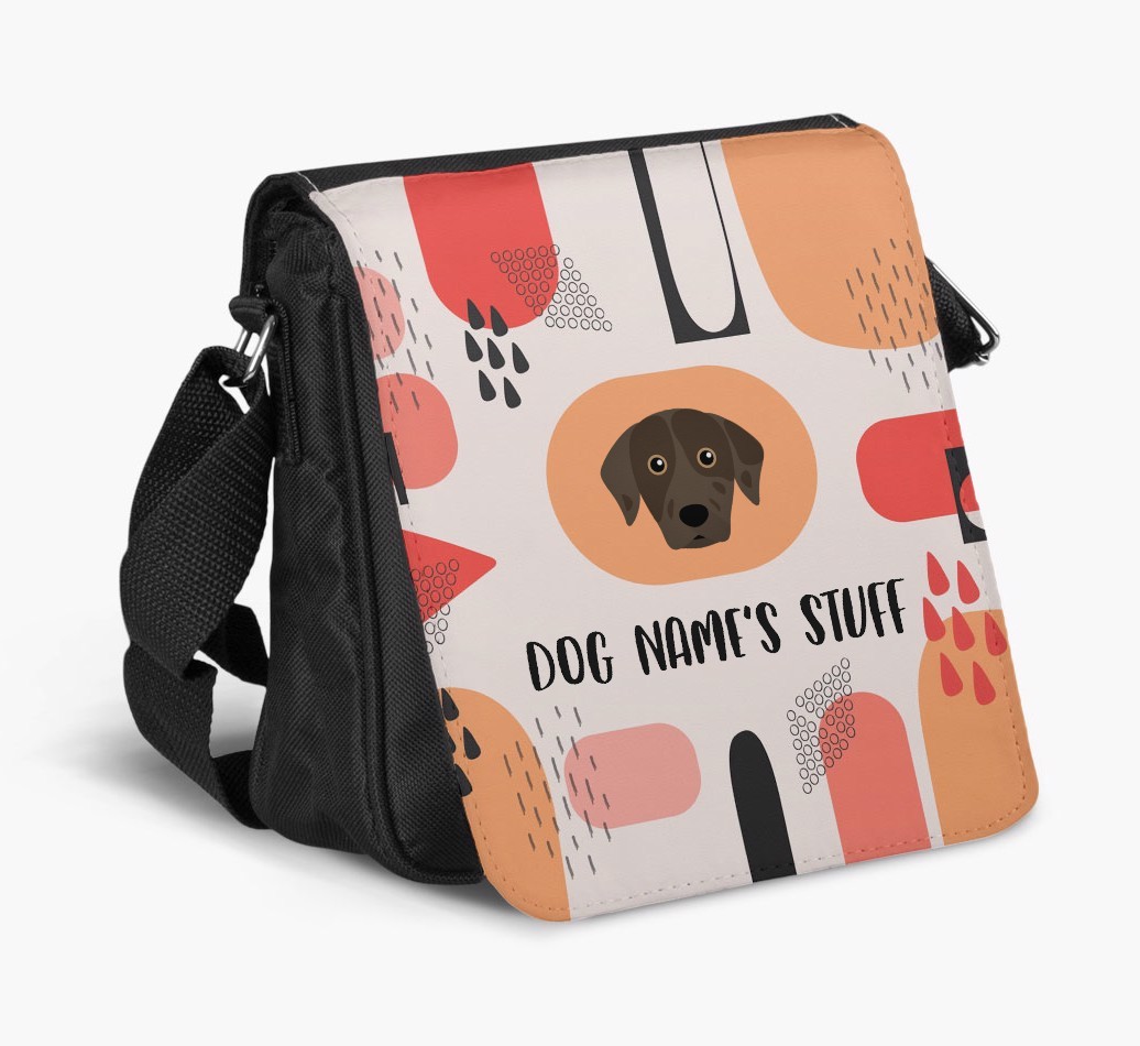 Personalised Shoulder Bag with Abstract Pattern and {breedFullName} Icon